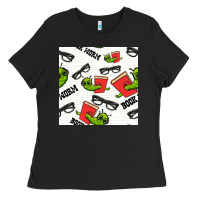 Bookworm Seamless Pattern Ladies Tee | Teevron