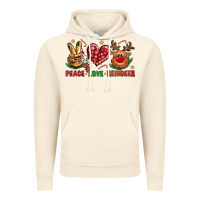 Vintage Artic peace love reindeer christmas Vintage Hoodie - NancyCooperArtShop