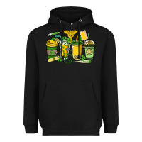 Black St. Patrick's Day Nurse coffee cups Heavyweight Hoodie - HowdyJamesFarm
