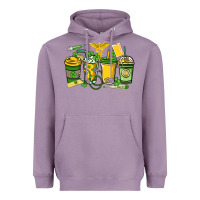 Lavender St. Patrick's Day Nurse coffee cups Heavyweight Hoodie - HowdyJamesFarm