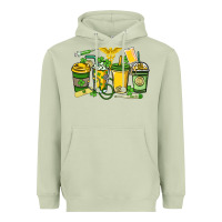 Matcha St. Patrick's Day Nurse coffee cups Heavyweight Hoodie - HowdyJamesFarm