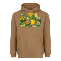 Toasted Coconut St. Patrick's Day Nurse coffee cups Heavyweight Hoodie - HowdyJamesFarm