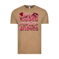 Vintage Coffee love kisses valentine wishes Vintage Tee - NancyCooperArtShop