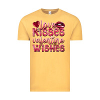 Vintage Mustard love kisses valentine wishes Vintage Tee - NancyCooperArtShop