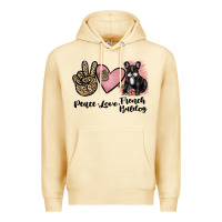 Pina Colada peace love french bulldog Premium Hoodie - JahusDesignShop