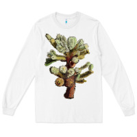 White Cholla Tree Cactus Long Sleeve Tee - LillyAllenDesigns