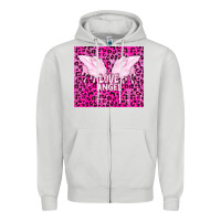 Dove Grey love angel Zipper Hoodie - TumblerDesignByShophia