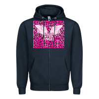 Navy love angel Zipper Hoodie - TumblerDesignByShophia