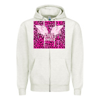 Oatmeal Heather love angel Zipper Hoodie - TumblerDesignByShophia