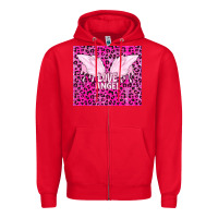 Red love angel Zipper Hoodie - TumblerDesignByShophia