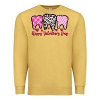 Antique Gold happy valentines day dentist Premium Sweatshirt - OliviaCreatesArt