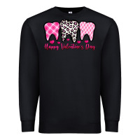Black happy valentines day dentist Premium Sweatshirt - OliviaCreatesArt