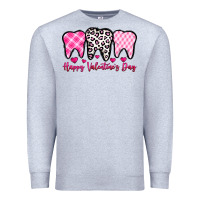Heather Grey happy valentines day dentist Premium Sweatshirt - OliviaCreatesArt
