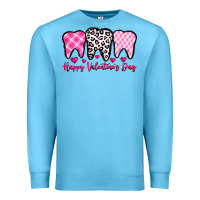 Ocean Blue happy valentines day dentist Premium Sweatshirt - OliviaCreatesArt