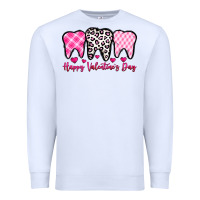 White happy valentines day dentist Premium Sweatshirt - OliviaCreatesArt