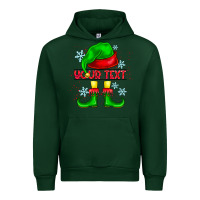 Forest Green Elf Your Text Urban Hoodie - CowhideDigitalArt