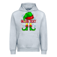 Heather Grey Elf Your Text Urban Hoodie - CowhideDigitalArt