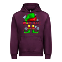 Mauve Wine Elf Your Text Urban Hoodie - CowhideDigitalArt
