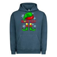 Pigment Midnight Navy Elf Your Text Urban Hoodie - CowhideDigitalArt