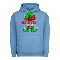 Pigment Pebble Blue Elf Your Text Urban Hoodie - CowhideDigitalArt