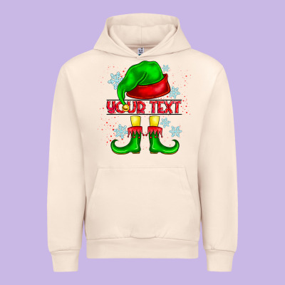 Elf Your Text Urban Hoodie Designed By Cowhidedigitalart