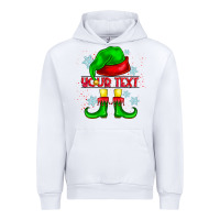 White Elf Your Text Urban Hoodie - CowhideDigitalArt