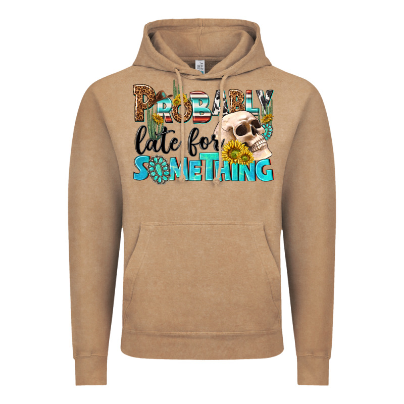 Probably Late For Something Vintage Hoodie by NancyCooperArtShop | Teevron