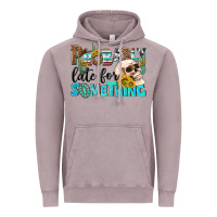 Vintage Zinc probably late for something Vintage Hoodie - NancyCooperArtShop