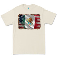 Bone mexico flag and usa flag Premium Tee - AdoDesignShop