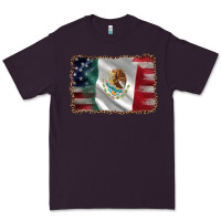 Plum mexico flag and usa flag Premium Tee - AdoDesignShop