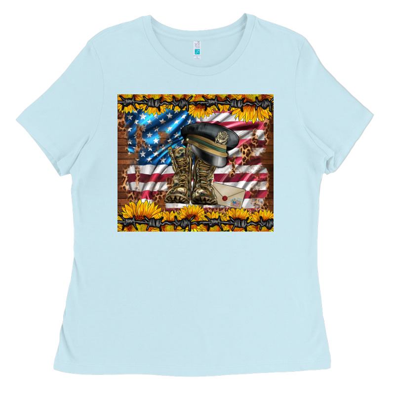 Westerm Usa Army Boots Ladies Tee by Artiststas | Teevron