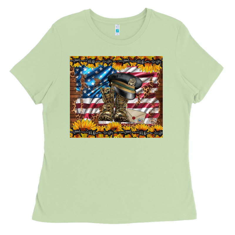 Westerm Usa Army Boots Ladies Tee by Artiststas | Teevron