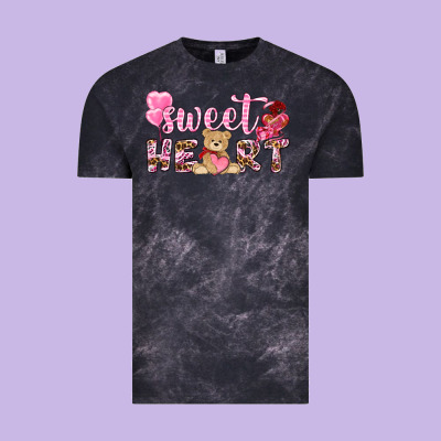 Sweetheart With Bear Vintage Tee Designed By Nancycooperartshop