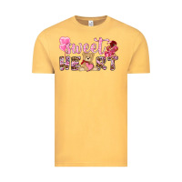 Vintage Mustard sweetheart with bear Vintage Tee - NancyCooperArtShop