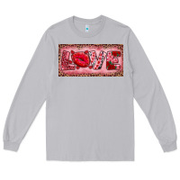 Moon Dust Pink Love Kiss Valentine's Day Long Sleeve Tee - RanaPortraitStore