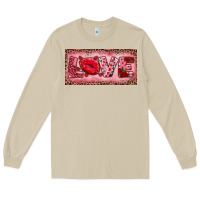 Mushroom Pink Love Kiss Valentine's Day Long Sleeve Tee - RanaPortraitStore