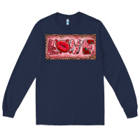 Pink Love Kiss Valentine's Day Long Sleeve Tee | Teevron