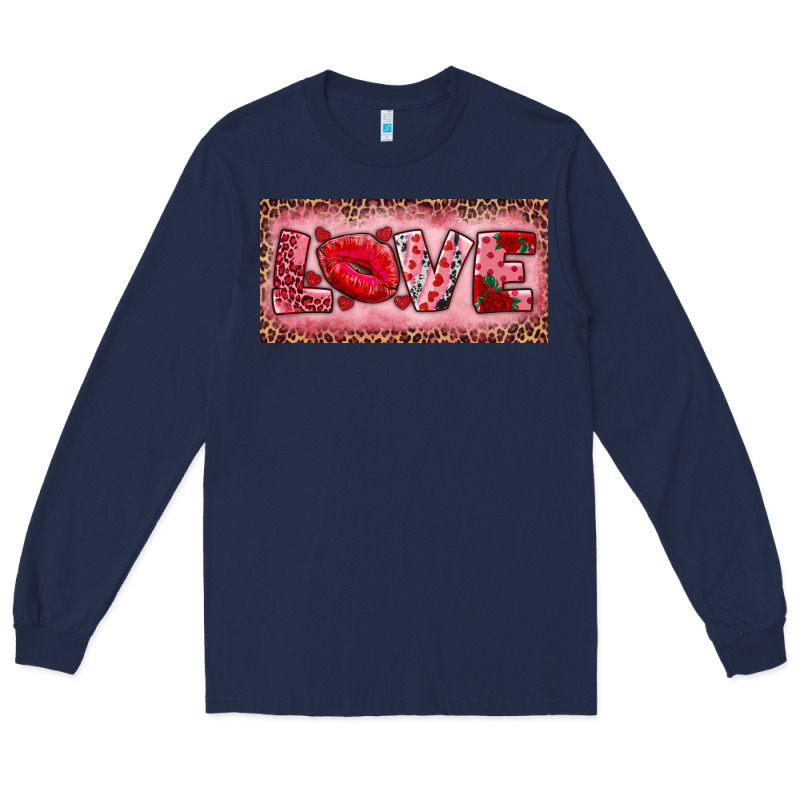 Pink Love Kiss Valentine's Day Long Sleeve Tee by RanaPortraitStore | Teevron