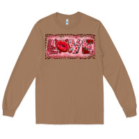 Toasted Coconut Pink Love Kiss Valentine's Day Long Sleeve Tee - RanaPortraitStore