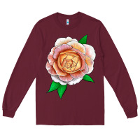 Burgundy Fun In The Sun Rose Long Sleeve Tee - LillyAllenDesigns