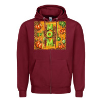 Burgundy fall mom mother's day Zipper Hoodie - TumblerDesignByShophia