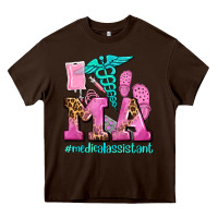 Chocolate Brown m a medical assistant Heavy Core Tee - AdoDesignShop