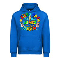 Cobalt Field Day Let The Games Begin Urban Hoodie - CowhideDigitalArt