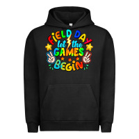 Pigment Black Field Day Let The Games Begin Urban Hoodie - CowhideDigitalArt