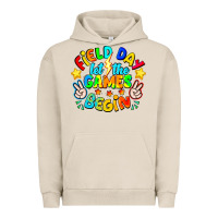 Pigment French Oak Field Day Let The Games Begin Urban Hoodie - CowhideDigitalArt