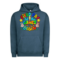 Pigment Midnight Navy Field Day Let The Games Begin Urban Hoodie - CowhideDigitalArt