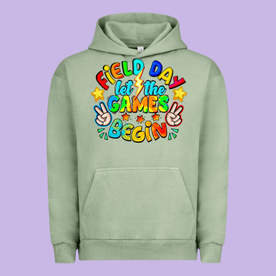 Field Day Let The Games Begin Urban Hoodie Designed By Cowhidedigitalart