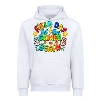 White Field Day Let The Games Begin Urban Hoodie - CowhideDigitalArt