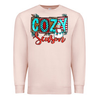 Pale Pink cozy season Premium Sweatshirt - OliviaCreatesArt