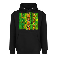 Black St. Patrick's Day brushstrokes Heavyweight Hoodie - HowdyJamesFarm